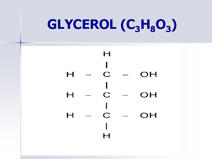 GLYCEROL (C 3 H 8 O 3) 