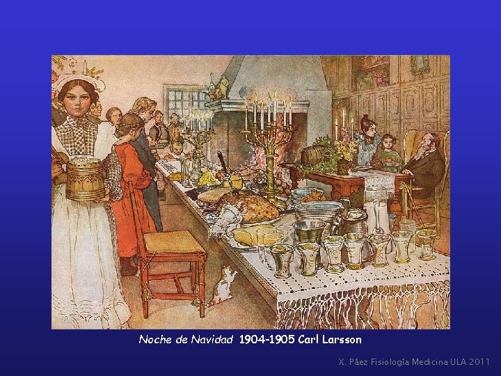 Noche de Navidad 1904 -1905 Carl Larsson X. Páez Fisiología Medicina ULA 2011 