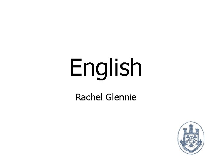 English Rachel Glennie 