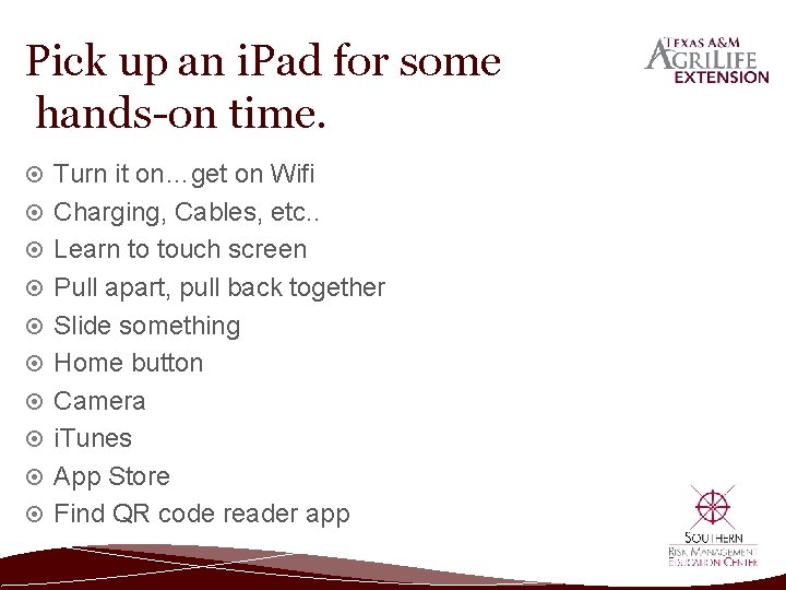 Pick up an i. Pad for some hands-on time. Turn it on…get on Wifi