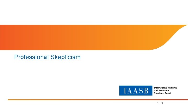 Professional Skepticism Page 15 