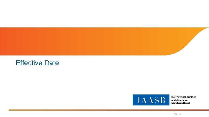 Effective Date Page 20 