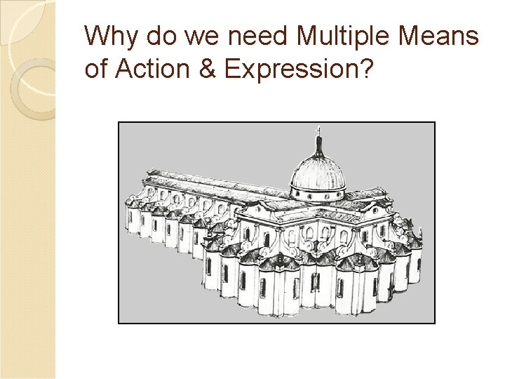 Why do we need Multiple Means of Action & Expression? Why do we need Multiple Means of Action & Expression?