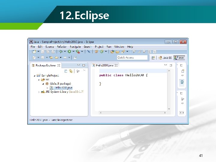 12. Eclipse 41 