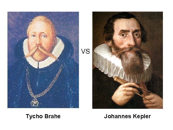 VS Tycho Brahe Johannes Kepler 