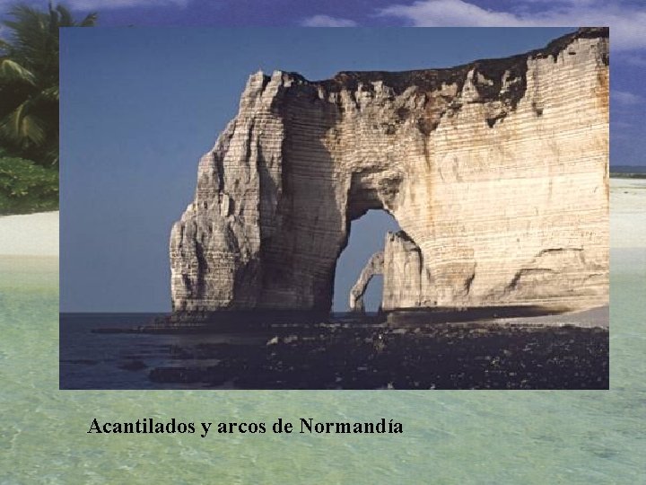 Acantilados y arcos de Normandía 