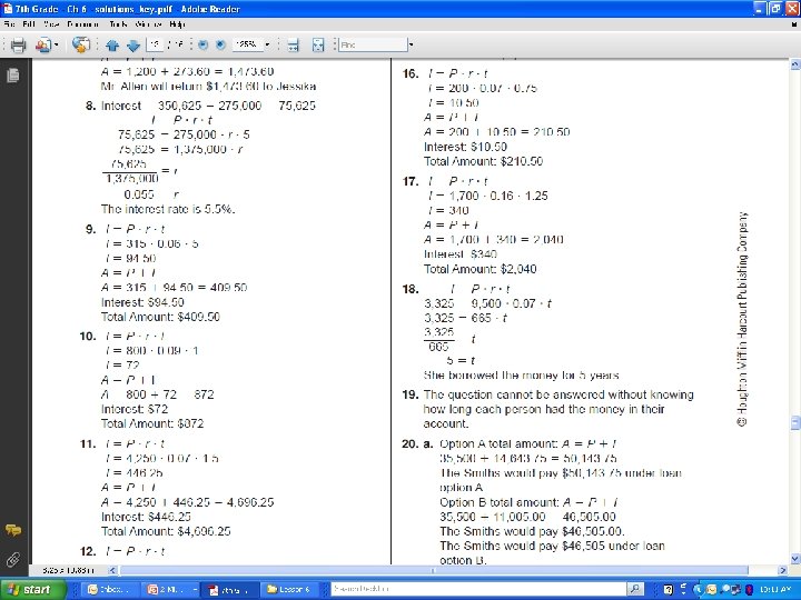 6 -6 Simple Interest 