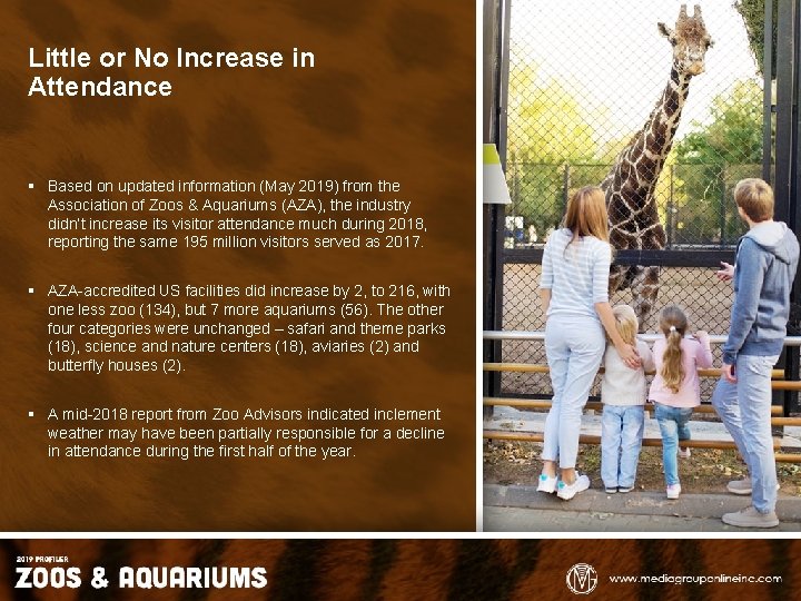 Little or No Increase in Attendance § Based on updated information (May 2019) from