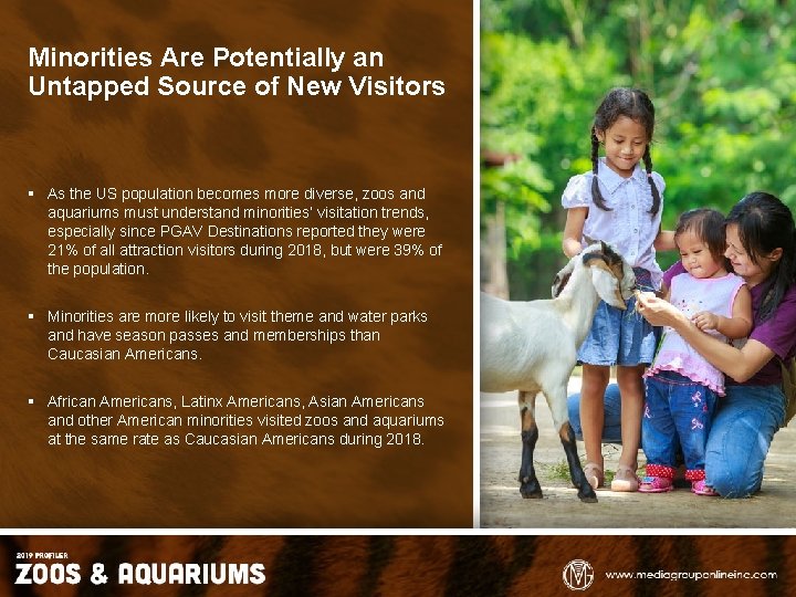 Minorities Are Potentially an Untapped Source of New Visitors § As the US population