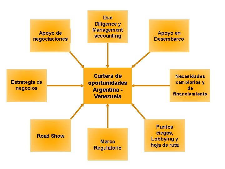 Apoyo de negociaciones Estrategia de negocios Due Diligence y Management accounting Cartera de oportunidades