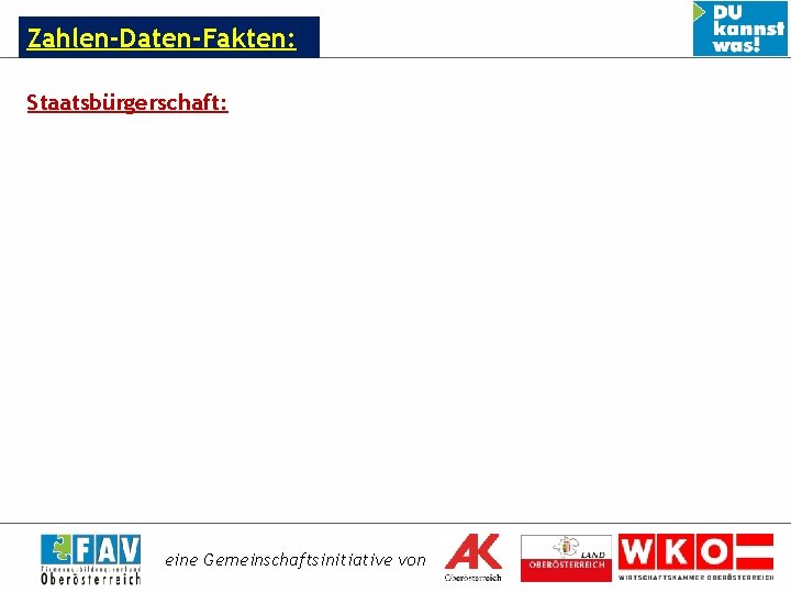 Zahlen-Daten-Fakten: Staatsbürgerschaft: eine Gemeinschaftsinitiative von 