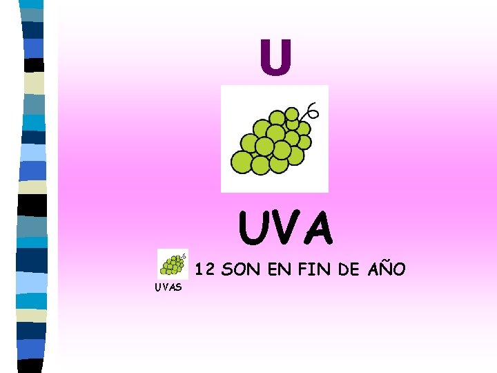 U UVA 12 SON EN FIN DE AÑO UVAS 