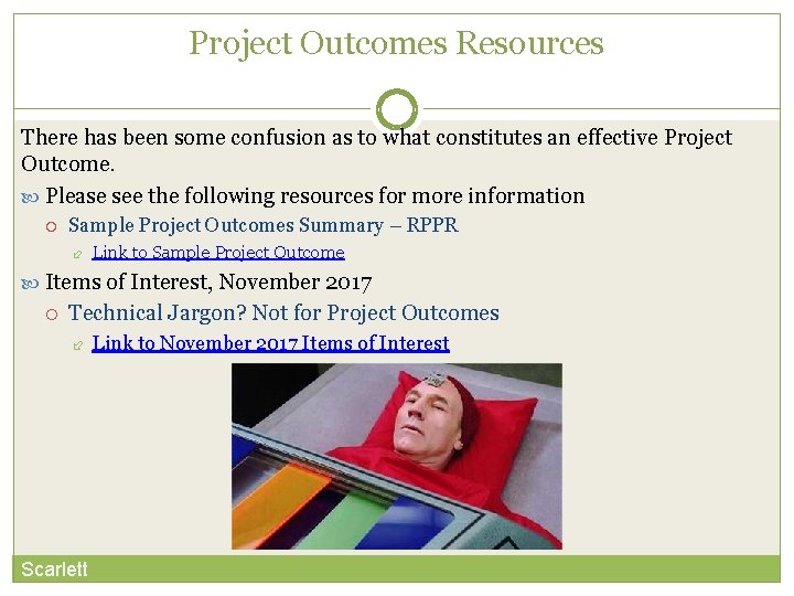 Project Outcomes Resources There has been some confusion as to what constitutes an effective