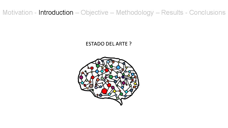 Motivation - Introduction – Objective – Methodology – Results - Conclusions ESTADO DEL ARTE