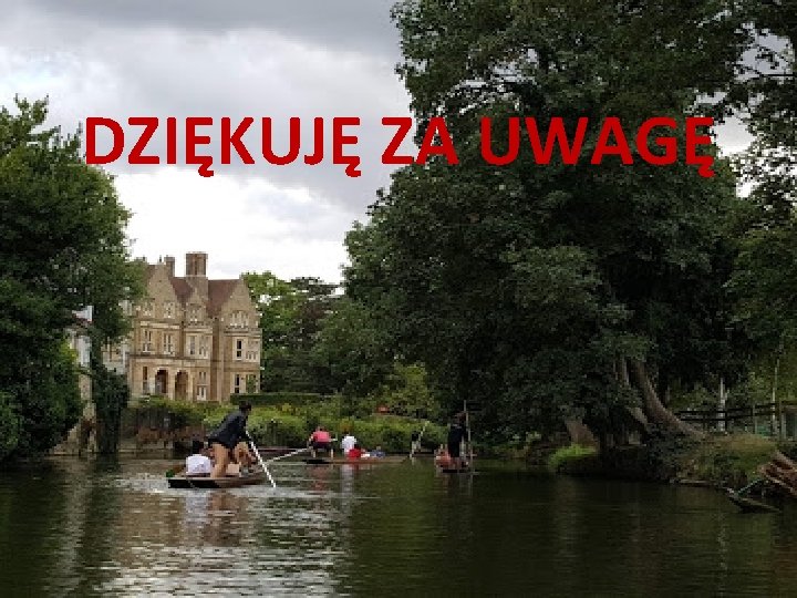 DZIĘKUJĘ ZA UWAGĘ 