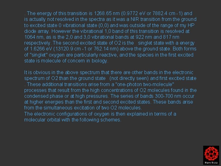 . The energy of this transition is 1268. 65 nm (0. 9772 e. V