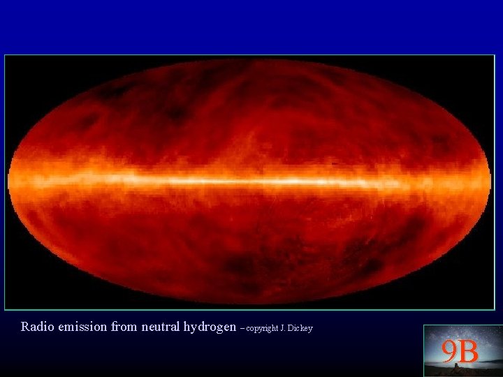 Radio emission from neutral hydrogen – copyright J. Dickey 9 B 