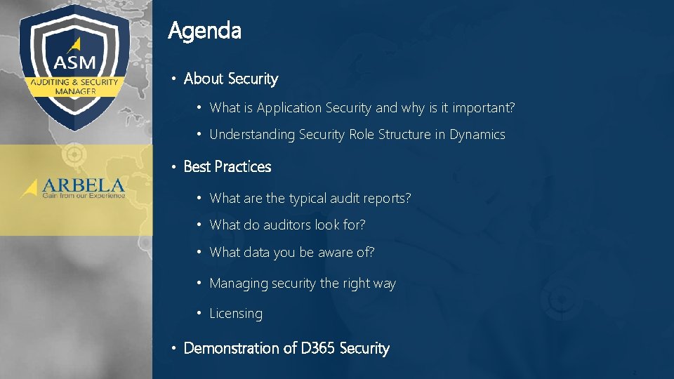 Agenda • About Security • What is Application Security and why is it important?