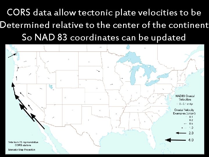 CORS ifdata What the allow Earth tectonic were … plate velocities to be Determined