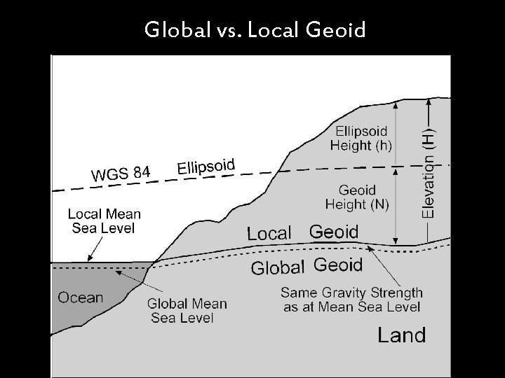 Global vs. Local Geoid 