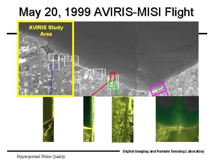 May 20, 1999 AVIRIS-MISI Flight AVIRIS Study Area Digital Imaging and Remote Sensing Laboratory