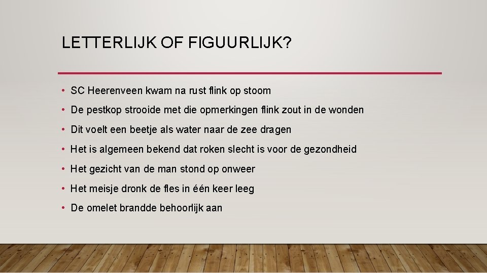 LETTERLIJK OF FIGUURLIJK? • SC Heerenveen kwam na rust flink op stoom • De