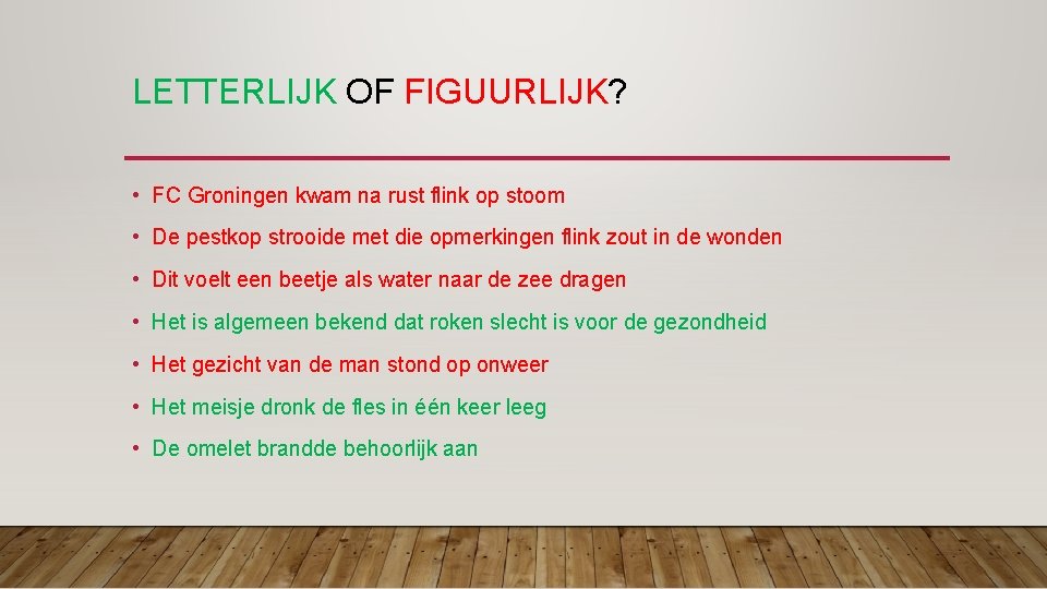 LETTERLIJK OF FIGUURLIJK? • FC Groningen kwam na rust flink op stoom • De