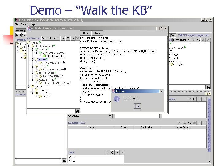 Demo – “Walk the KB” 