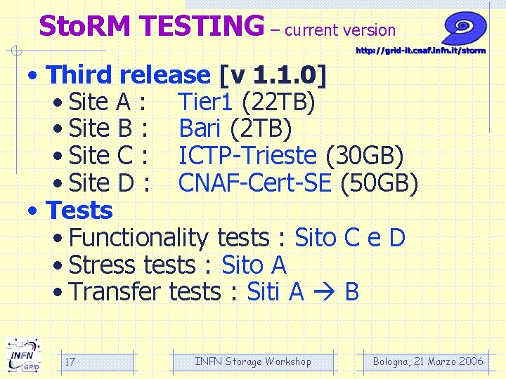 Sto. RM TESTING – current version • Third release [v 1. 1. 0] •