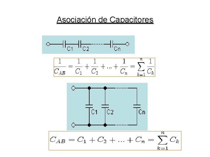 Asociación de Capacitores 