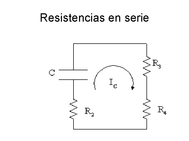 Resistencias en serie 