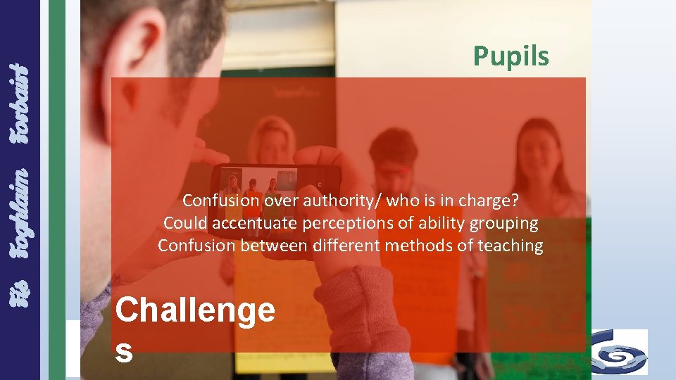 Forbairt Fís Foghlaim Pupils www. pdst. ie Confusion over authority/ who is in charge?