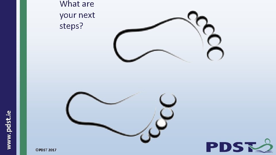  www. pdst. ie What are your next steps? ©PDST 2017 