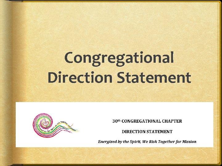 Congregational Direction Statement 