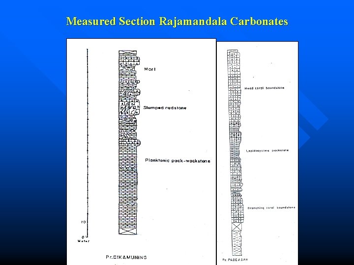 Measured Section Rajamandala Carbonates 