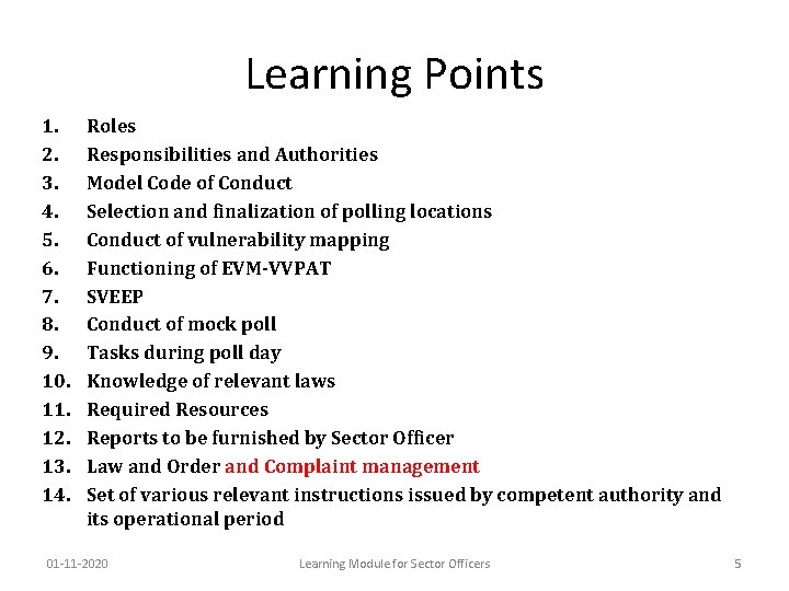 Learning Points 1. 2. 3. 4. 5. 6. 7. 8. 9. 10. 11. 12.