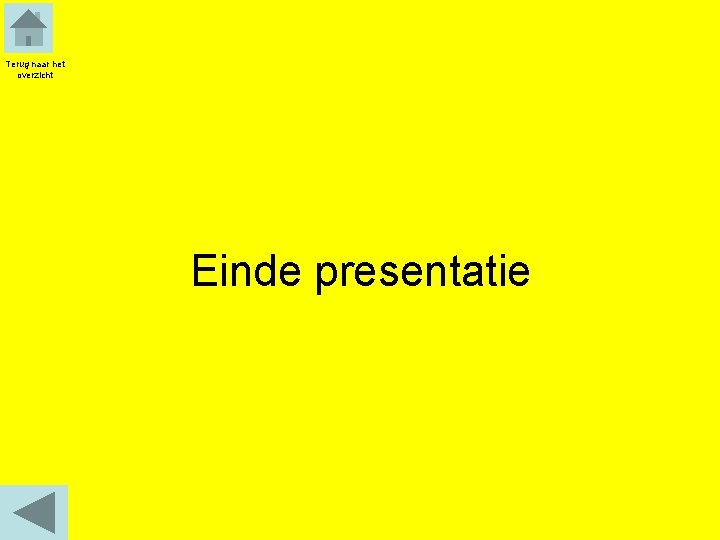 Terug naar het overzicht Einde presentatie 