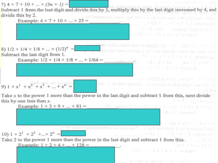 Sequences and Series Continued 