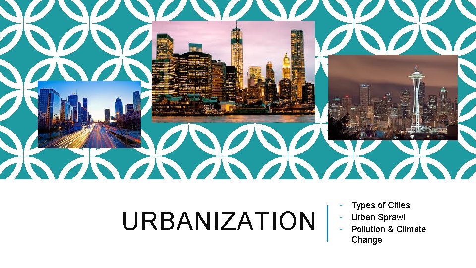 URBANIZATION - Types of Cities - Urban Sprawl - Pollution & Climate Change 