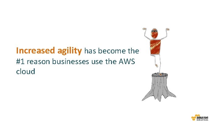 Increased agility has become the #1 reason businesses use the AWS cloud 