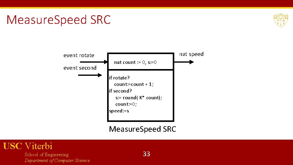 Measure. Speed SRC event rotate event second nat speed nat count : = 0,