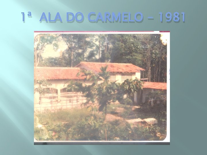1ª ALA DO CARMELO - 1981 
