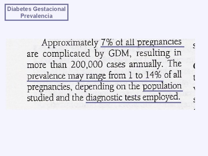 Diabetes Gestacional Prevalencia 