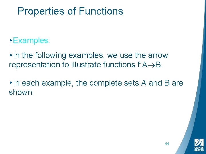 Properties of Functions ▸Examples: ▸In the following examples, we use the arrow representation to