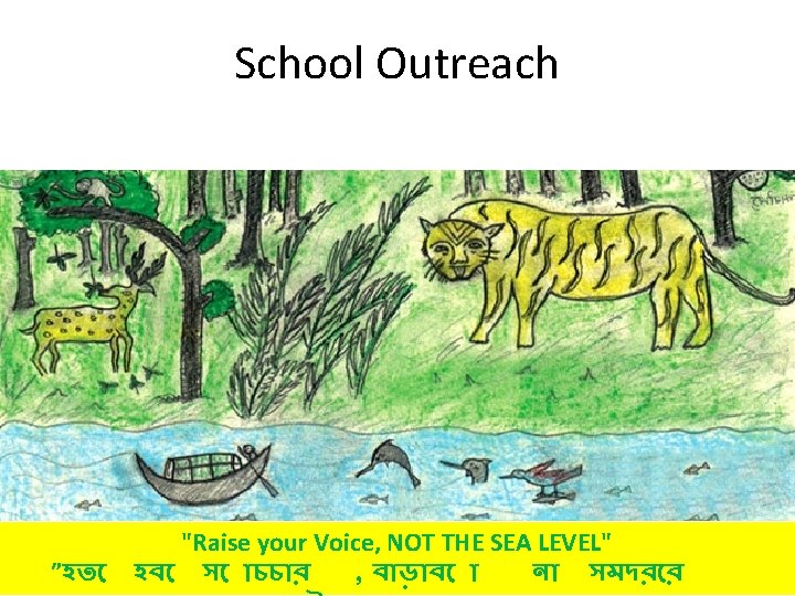 School Outreach ”হত "Raise your Voice, NOT THE SEA LEVEL" হব স চচ র