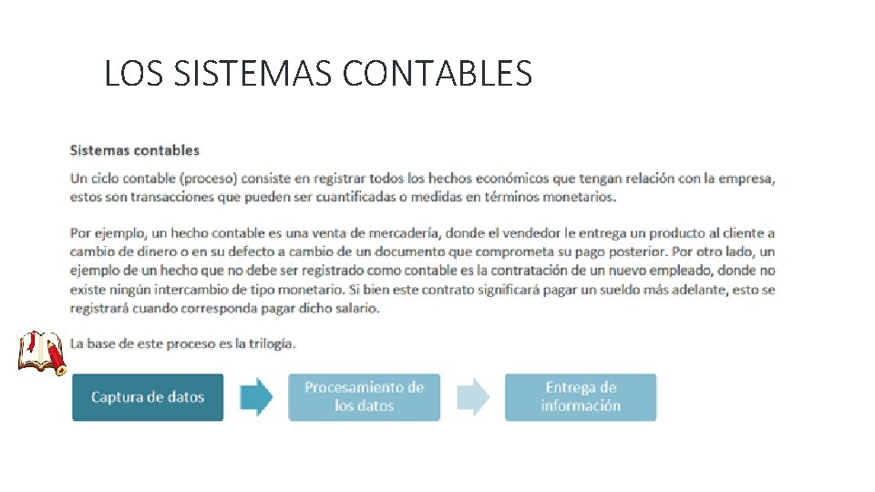 LOS SISTEMAS CONTABLES 