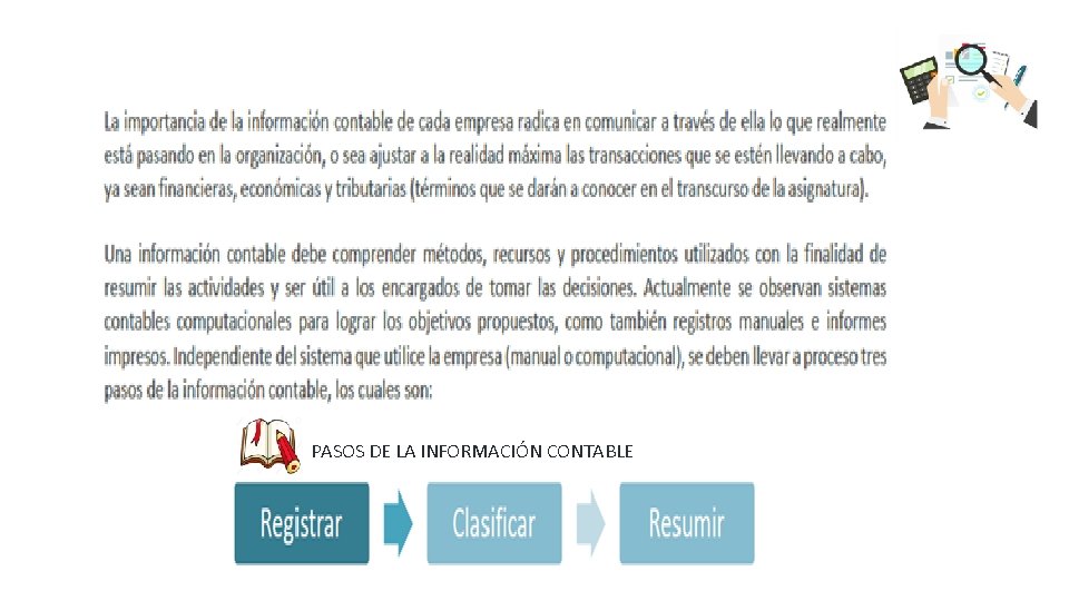 PASOS DE LA INFORMACIÓN CONTABLE 