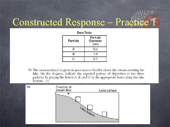 Constructed Response – Practice 1 