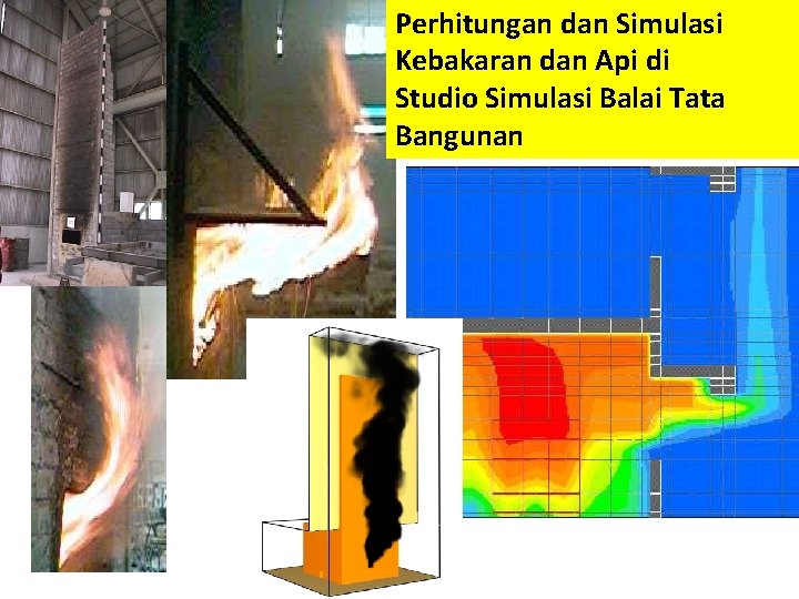 Perhitungan dan Simulasi Kebakaran dan Api di Studio Simulasi Balai Tata Bangunan 