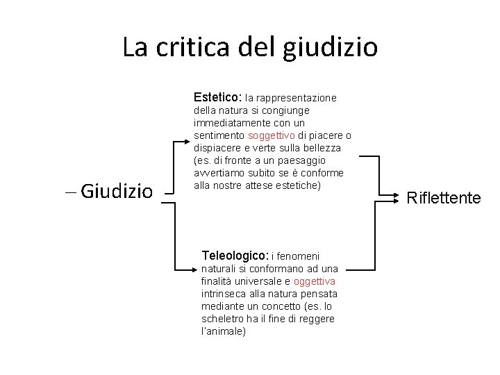 La critica del giudizio Estetico: la rappresentazione – Giudizio della natura si congiunge immediatamente